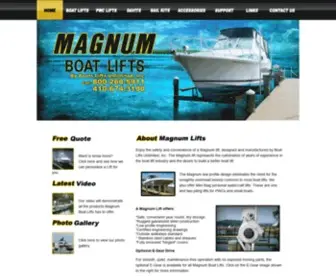 Magnumlift.com(Magnum Boat Lifts) Screenshot