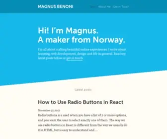 Magnusbenoni.com(Magnus Benoni) Screenshot