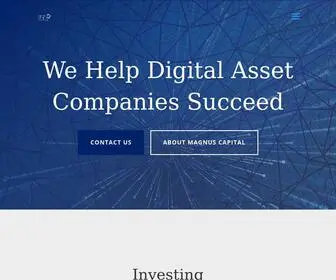 Magnusdigitalassets.com(Magnus Capital) Screenshot