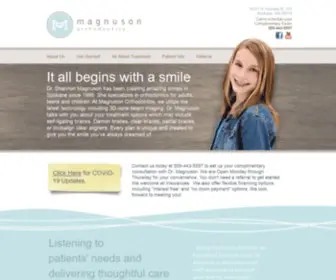 Magnusonortho.com(Spokane orthodontist) Screenshot