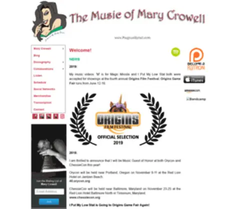 Magnusretail.com(The Website of Mary Crowell) Screenshot