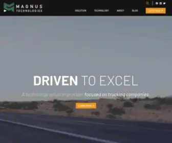 Magnustech.com(Trucking Industry's Leading Transportation Management Solution) Screenshot