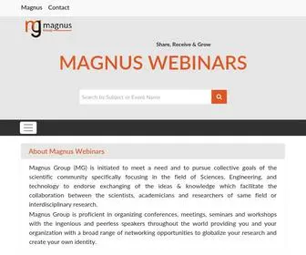 Magnuswebinars.com(Magnus Group Webinars) Screenshot