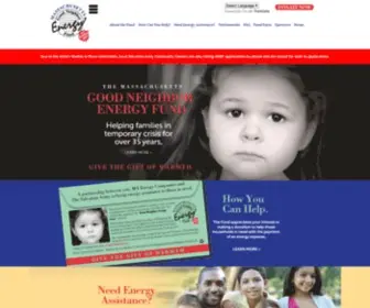 Magoodneighbor.org(Massachusetts Good Neighbor Energy Fund) Screenshot