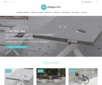 Magourban.com(Fabricante de mobiliario urbano) Screenshot