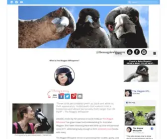 Magpieaholic.com(The Magpie Whisperer) Screenshot