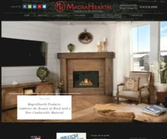 Magrahearth.com(Non-Combustible Fireplace Mantels) Screenshot