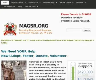 Magsr.org(Providing Rescue and Adoption Services in MD) Screenshot