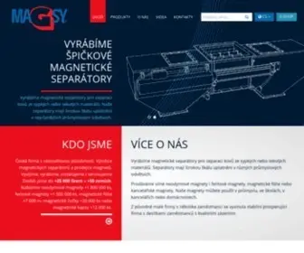 Magsy.cz(Magnet a magnetický separátor) Screenshot