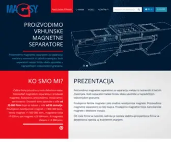 Magsy.rs(Prodajemo magnete i izradjujemo magnetne separatore) Screenshot