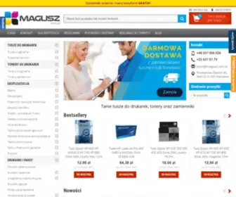 Magusz.com.pl(Materiały eksploatacyjne i akcesoria komputerowe) Screenshot
