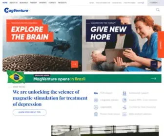 MagVenture.com(We are unlocking the science of magnetic stimulation for treatment of depression) Screenshot
