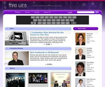 Magweb.com(Celebrities online magazine) Screenshot