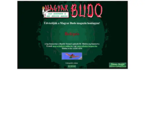 Magyarbudomagazin.hu(Magyar Budo magazin) Screenshot
