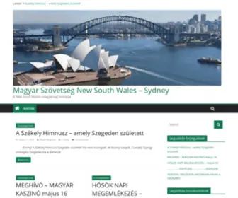 Magyarszovetsegnsw.com.au(Magyar Szövetség New South Wales) Screenshot