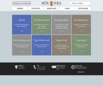 Magyarugyvedikamara.hu(A magyar ügyvédi kamara hivatalos weboldala) Screenshot