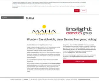 Maha-Cosmetics.com(Insight Cosmetics Group) Screenshot