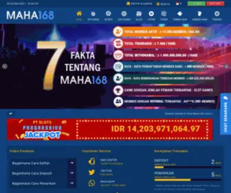 Maha168.com Screenshot