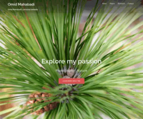 Mahabadi.info(Omid Khajeh Mahabadi's Personal Website) Screenshot