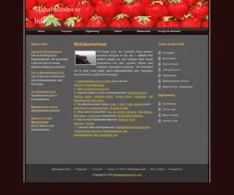 Mahabaleshwarinfo.com(Mahabaleshwar Info) Screenshot