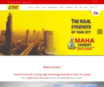 Mahacement.com(Maha Cement) Screenshot