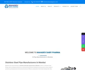 Mahadevdairypharmafitting.com(Mahadev Dairy Pharma Fitting) Screenshot