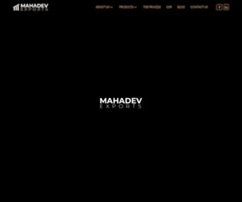 Mahadevexports.net(Mahadev Exports) Screenshot