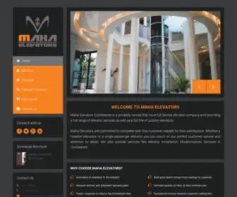 Mahaelevators.com(Maha Elevators Coimbatore) Screenshot