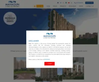 Mahagunindia.com(Mahagun Group) Screenshot