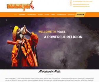 Mahakumbhyatra.com(Allahabad Mahakumbh Mela 2019) Screenshot