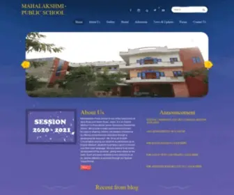 Mahalakshmipublicschool.com(MAHALAKSHMI PUBLIC SCHOOL) Screenshot