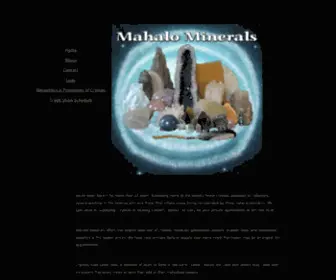 Mahalominerals.com(Mahalominerals) Screenshot