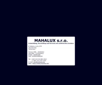 Mahalux.de(MAHALUX s.r.o) Screenshot