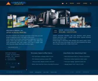 Mahamerubali.com(Percetakan di Bali l Perusahaan Offset Digital Printing & Advertising Supplier Bali) Screenshot