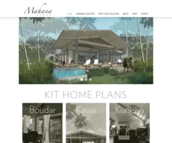 Mahanahomes.com(Mahana Homes Hawaii) Screenshot