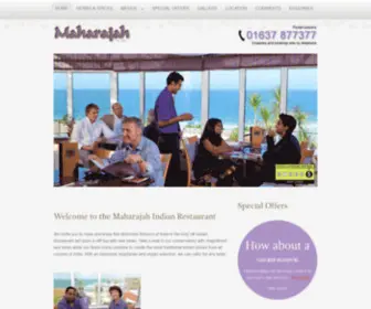 Maharajah-Restaurant.co.uk(Maharajah Restaurant) Screenshot