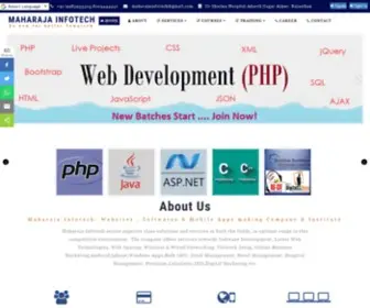 Maharajainfotech.com(Maharaja Infotech Maharaja Infotech) Screenshot