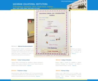 Maharanicolleges.org(Maharani Educational Institutions) Screenshot