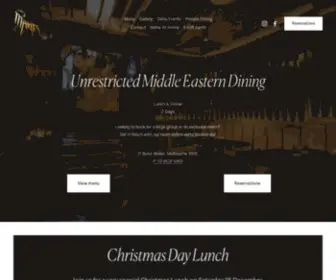 Maharestaurant.com.au(Maha Restaurant) Screenshot