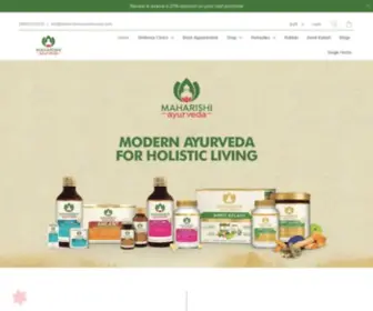 Maharishiayurvedaindia.com(Maharishi Ayurveda Products) Screenshot