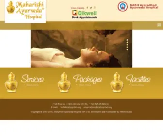 Maharishiayurvedaindia.org(Maharishi Ayurveda Hospital) Screenshot
