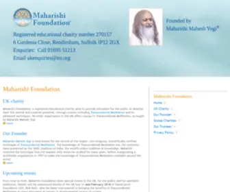 Maharishifoundation.org.uk(Maharishifoundation) Screenshot