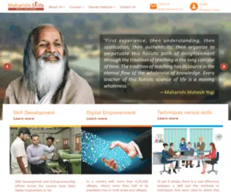 Maharishiskills.com(Maharishi Skills) Screenshot