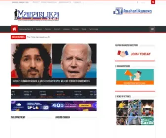 Maharlikanews.com(Canada Leading Online Filipino Newspaper Portal) Screenshot