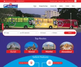 Mahasagartravels.com(Mahasagar Travels Limited) Screenshot