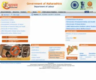 Mahashramm.gov.in(Government of Maharashtra Department of Labour) Screenshot