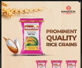 Mahatejarice.com(The Best Quality Rice in Miryalaguda) Screenshot