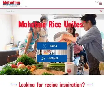 Mahatmarice.com(Mahatma® Rice) Screenshot