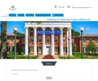 Mahatmavidya.in.net(Mahatma Vidya Pritn Result) Screenshot