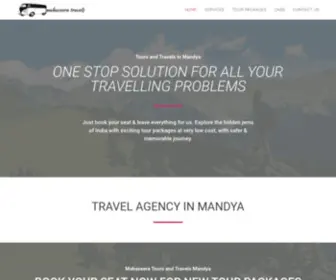 Mahaveeratravels.com(Mahaveera travels) Screenshot